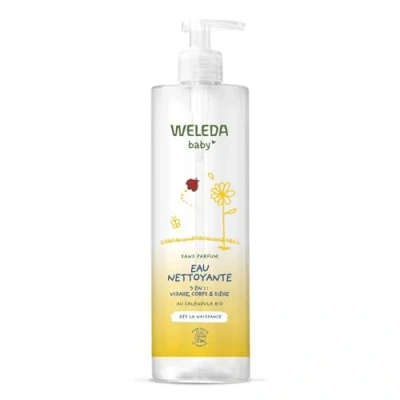 Image de Weleda Eau Nettoyante Calendula 3 en 1 : Visage, Corps &amp; Siège 400ml