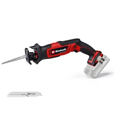 Image de Einhell Scie universelle sans fil TE AP 18/13 Li Solo Power X Change (18 V, hauteur de course 13 mm, profondeur coupe 50 mm dans le bois, design maniable, avec accessoires, batterie)