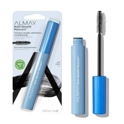 Image de Almay One Coat Multi Benefit Mascara, Black, 0.24 Fluid Ounce