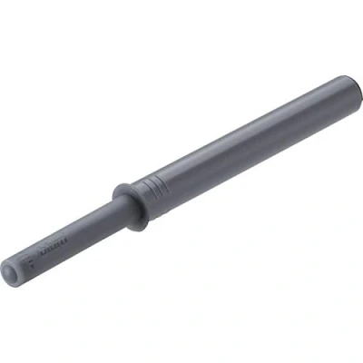 Image de Blum Tip On Ferrure longue pour portes à percer avec aimant en plastique Gris platine