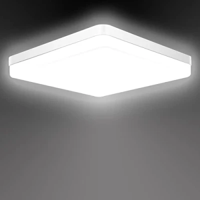 Image de Ouyulong Plafonnier Chambre 36W, Carré 4350LM, Led Cuisine Blanc Froid 6500K, Utilisé Dans La Salle De Bain,Couloir,Balcon Garage,bureau