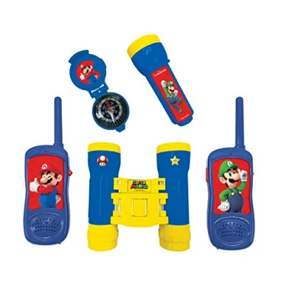 Image de Kit d’aventurier Super Mario avec Talkie Walkies portée 120m, jumelles et boussole