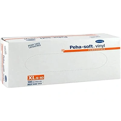 Image de Peha Lot de 100 gants d&#039;examen en vinyle doux Taille XL