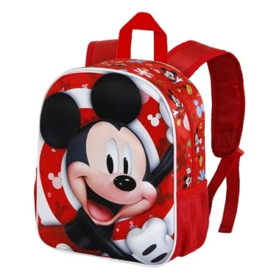 Image de Karactermania Mickey Mouse Twirl Small 3D Cartable d&#039;école pour enfants, Taille: One Size, Rojo