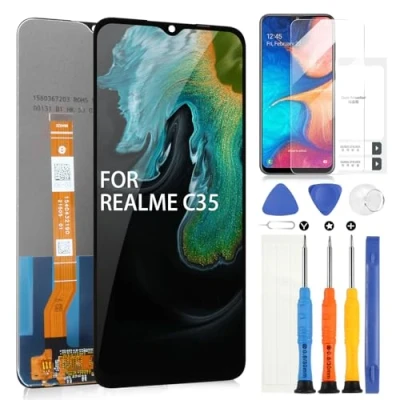 Image de Écran LCD pour Oppo Realme C35 RMX3511 6.6&quot; Digitizer Tactile Remplacement Assemblée avec Outils