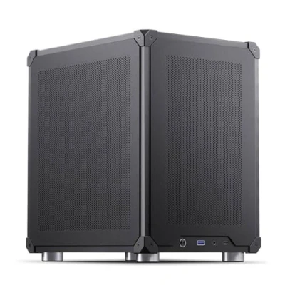 Image de Jonsbo C6 Mesh Boîtier PC Connectivité USB C Panneaux Amovibles Acier Micro ATX Noir