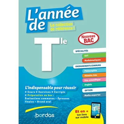 Image de L&#039;Année de Terminale Spécialités Maths SVT + Option Expertes Livre d’occasion Correct
