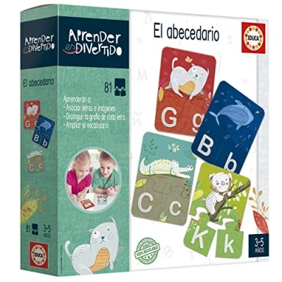 Image de Educa Aprender ES Divertido: El Abecedario Does Not Apply Jeu éducatif pour Enfants à partir de 3 Ans, 18696, Assorti, One Size