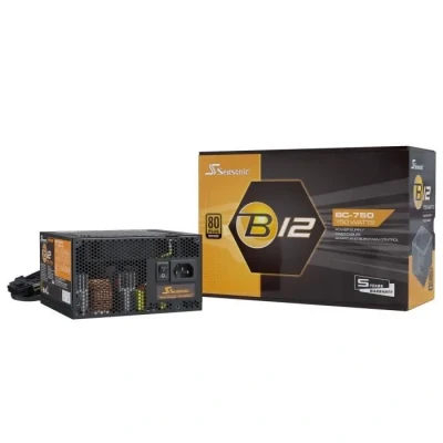 Image de Seasonic B12 BC 750 W Non Modular PSU, ATX 12 V, 80 Plus Bronze Certified PC Power Supply with Fixed Cables