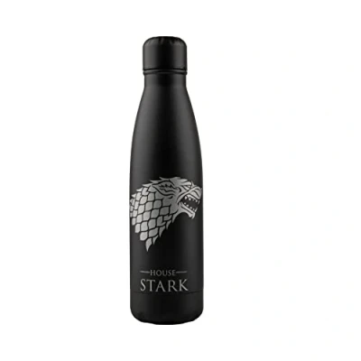 Image de Cinereplicas Game of Thrones Gourde Isotherme 500ml Acier Inoxidable Licence Officielle (Stark)