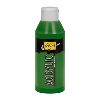 Image de Kreul 84220 Solo Goya Acrylic feuillage vert, flacon de 250 ml, peinture acrylique crémeuse polyvalente qualité étude, à base d&#039;eau, séchage rapide et mat