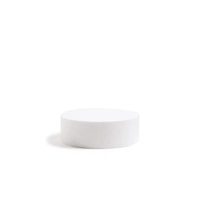 Image de Decora, 0173812 Disque Rond en polystyrène emballé Individuellement, Idéal comme modèle pour réaliser des gâteaux à étages, Bords Droits, Ø 15 X H 10 CM, Ecru