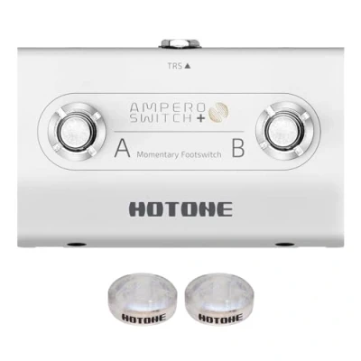 Image de HOTONE Dual Footswitch Pédale Momentary 2 voies Interrupteur à pied 6,35 mm (Ampero Switch+)