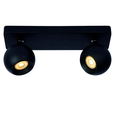 Image de LUCIDE FAVORI Spot plafond 2xGU10 Noir