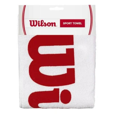 Image de Wilson Mixte Wrz540100 Serviette de sport, Blanc/Rouge, NS EU