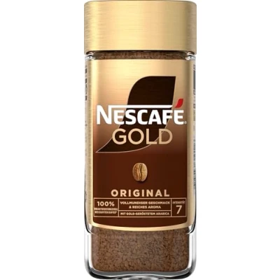 Image de Nescafé Gold The Original Soluble Bean Coffee Café torréfié Verre 100 g