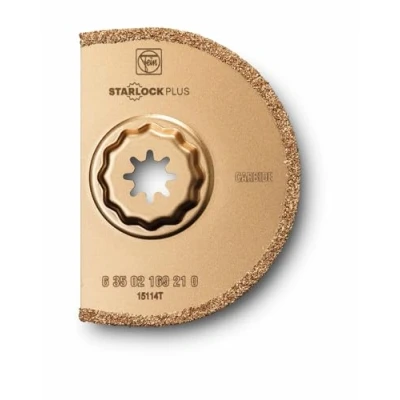 Image de FEIN Lame à concrétion carbure, 1 Pce, Ø90 mm, Largeur de coupe env. 2,2 mm., Porte outil SLP, Segmentée, idéale pour les travaux dans coins et sur arêtes sans chevauchement.