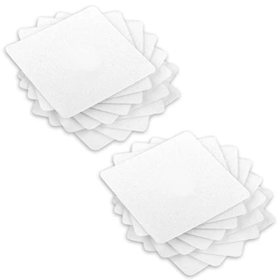 Image de ECENCE Oeillets de Douche et Baignoire antidérapants, Jeu 24 Garnitures Garniture Transparent, autocollante, Tapis Bain antidérapant, Facile à enlever