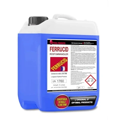 Image de Optimal Products Convertisseur de rouille 5 l Antirouille et protection contre la avec effet phosphatation Utilisable sur toutes les surfaces métalliques Pulvérisable