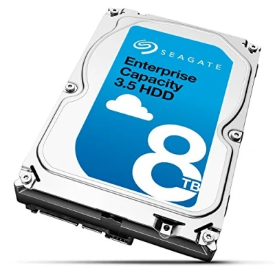 Image de Seagate Exos 7E8, 8 To, Disque dur interne d’entreprise HDD, SATA, 3,5&quot; 6 Gbit/s, 128 Mo de mémoire cache, pour entreprise et centre données (ST8000NM0055)