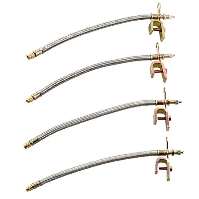 Image de QWORK Extension Valve de Pneu, Pneu Rallonge pour Camion, Bus et Remorque, 30cm, Lot 4