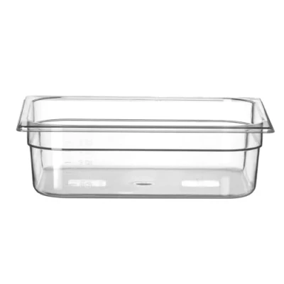 Image de HENDI Récipient Gastronorm résistant à des températures de 40 C 110 C, graduation, sans odeur et goût, 6,5 l, polycarbonate, GN 1/2, 325 x 265 (H) 100 mm, transparent
