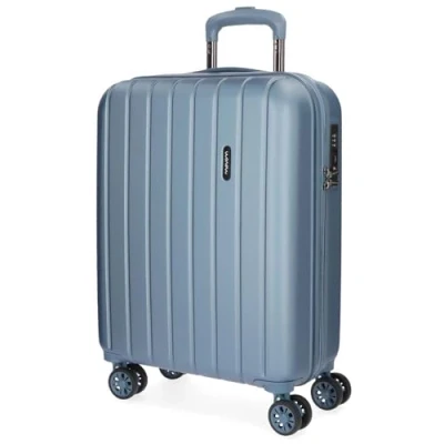 Image de Movom Wood Valise Trolley Cabine Bleu 40x55x20 cms Rigide ABS Serrure TSA 38L 2,9Kgs 4 roues doubles Bagage à main