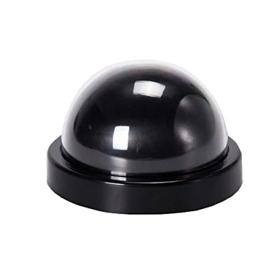 Image de ELEAR™ 2 X noir Dôme Fausse sécurité fictive Caméra CCTV imperméable à l&#039;eau IR LED Clignotant Rouge Lumière Surveillance intérieure extérieure