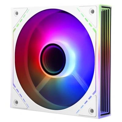 Image de Thermalright TL M12W S ventilateur de boîtier processeur, 120 mm avec effet lumière miroir ARGB, silencieux PWM 4 broches pour processeur et refroidisseur