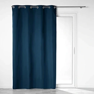 Image de douceur d&#039;interieur Rideau A Oeillets, Bleu, 140 x 260 CM