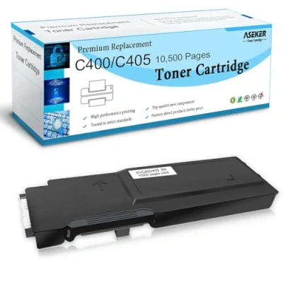 Image de Noir Compatible Cartouche de Toner pour Xerox VersaLink C400 C400V C400N C400DN C405 C405V C405N C405DN Imprimante, Haut Rendement 10500 Pages, 106R03528