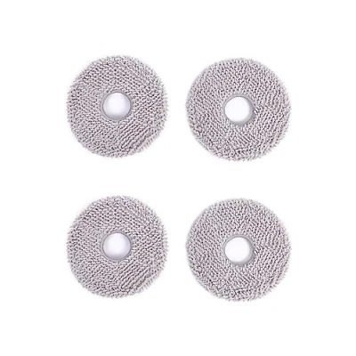 Image de ECOVACS Lot de 4 serpillères lavables pour aspirateur Robot Deebot X2 Omni/T20 Omni/T10 Omni/X1 Turbo Series, Gris