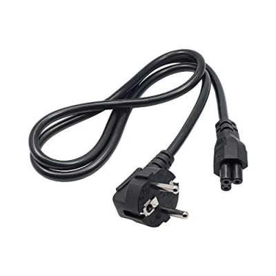 Image de AKYGA AK NB 08A Câble d&#039;alimentation pour Ordinateur Portable 3 Broches IEC C5/EU CEE 7/7 1 m
