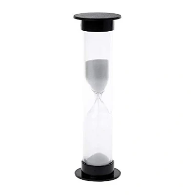 Image de Pnuokn Sablier à sable Minuteur 60 secondes 1 minute Horloge numérique Grand écran Support mural Alimenté par piles