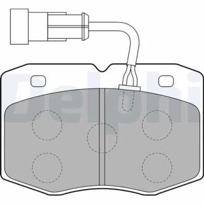 Image de DELPHI LP1776 Jeu de plaquettes frein contact signal d&#039;usure inclus sans tôle anti bruit accessoires IVECO: DAILY 2 Pritsche/Fahrgestell