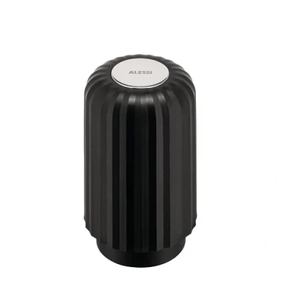 Image de Alessi Plissé MDL20 B Vide capsules pour compatibles avec machines Nespresso et Vertuo, en résine thermoplastique, diamètre 8,3 cm, noir