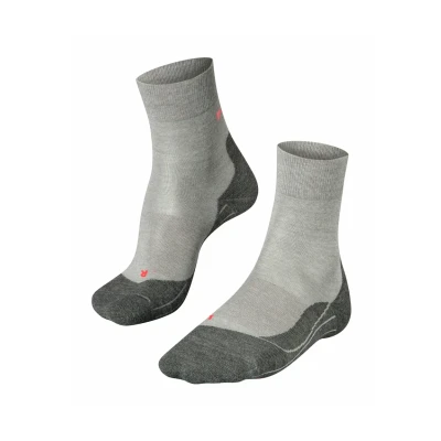 Image de FALKE RU4 Endurance Wool W SO respirantes chaudes anti ampoule 1 paire, Chaussettes de course Femme, Gris (Light Grey Melange 3830), 35 36