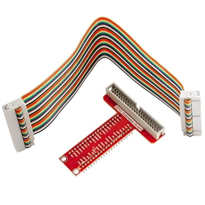 Image de AZDelivery GPIO Breakout et Compatible Ribbon câble pour Raspberry Pi 3 / Zero 2 B + A y Compris Un eBook