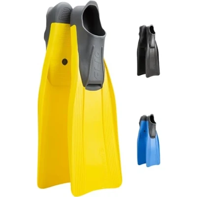 Image de Cressi Clio&#039; Palmes de plongée avec Poche pour Les Pieds Mixte Adulte, Jaune, 30/32 (11,5/13)
