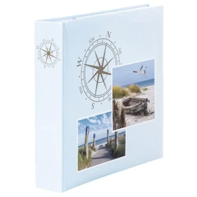 Image de Hama Album Memo Compass, 100 Pages, Max. : 200 Photos de 10 x 15 cm, Multicolore, Standard