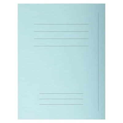 Image de Exacompta Réf. 435006E Carton de 5 paquets 50 chemises rigides imprimées Forever® 220 g/m2 100% recylcées et certifiées Ange bleu dim 24 x 32 cm pour format A4 clair