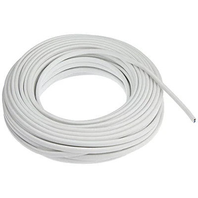 Image de Electraline 10904 Couronne de Cable H03 VVH2 F 2X0,75 20M Blanc
