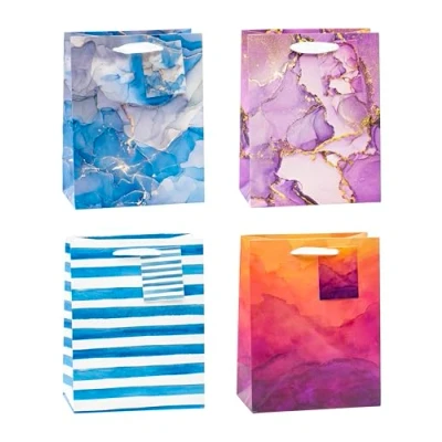 Image de TSI Sac cadeau ART DESIGN, lot de 12, taille : moyenne (23 x 18 10 cm), N d&#039;art. 85017