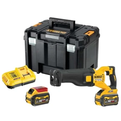 Image de dewalt Scie sabre 2.0 xr flexvolt 54v 3ah li ion brushless 2 batteries coffret tstak dcs389x2 qw