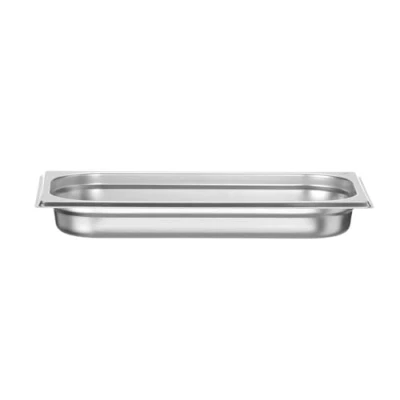 Image de HENDI Bac Gastronorme, GN 1/3, résistance thermique 40 C à 300 C, utilisable dans des fours convection, réfrigérateurs, bain maries, chafing dishes, 1.5L, 325x176x(H)40mm, inox