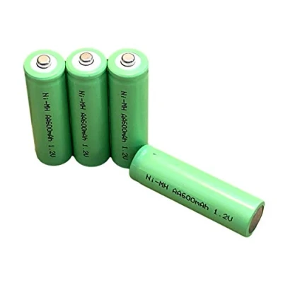 Image de Dunamis Lot de 8 piles solaires rechargeables AA 1,2 V NiMH 600 mAh Convient pour lampes jardin