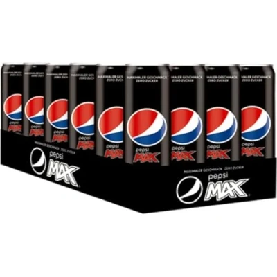 Image de Pepsi Sans sucre Boisson rafraîchissante de calories Cola contenant la caféine en Boîte jetable (24 x 0,33 l) (la conception l&#039;emballage peut varier)