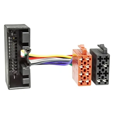 Image de tomzz Audio 7015 005 Câble adaptateur radio compatible avec Ford Focus Fiesta C Max B Kuga Transit Tourneo Landrover vers norme ISO