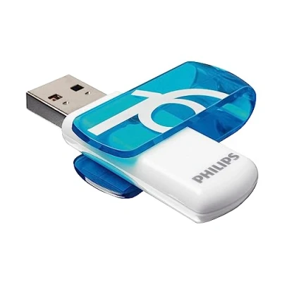 Image de Philips Vivid Édition High Speed clé USB 2.0 16 Go avec Capuchon pivotant pour PC, Ordinateur Portable, Stockage de données informatiques, Vitesse Lecture jusqu&#039;à 21 Mo/s