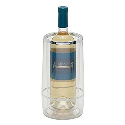 Image de Excelsa &quot;Glacette Satin Bouteille Isotherme Glacière avec Jante Argent